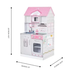 Teamson Kids 'Wonderland' Children's 2 In 1 Doll House & Play Kitchen TD-12515P -Playland Shop GUEST 77f42a3c 395d 4669 974a e2311645bb2e