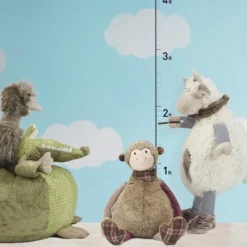 Mina Victory Plush Lines Monkey Plush Animal 23" X 24" Brown Indoor Stuffed Animal -Playland Shop GUEST 7ad2faf3 f92e 4eb8 89ea e0457c48beb1