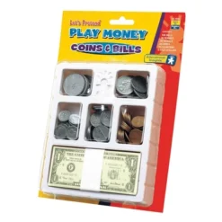Educational Insights Play Money - Coins & Bills Tray