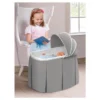 Badger Basket Cuddles Rocking Doll Bassinet - Gray/White -Playland Shop GUEST 7dee3474 298e 462d bb02 19ebe8565f2c