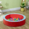 Outsunny Indoor/Outdoor Memory Foam Ball Pit For Toddlers 1-3 Sensory Toy, Red 2 Outsunny Indoor/Outdoor Memory Foam Ball Pit For Toddlers 1-3 Sensory Toy, Red -Playland Shop GUEST 81bc5b14 21b8 49da 8121 287b4292140f
