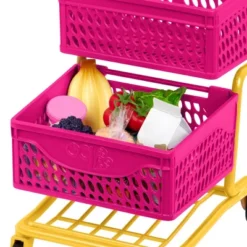 Our Generation Grocery Day Shopping Cart Pink & Yellow Accessory Set For 18" Dolls -Playland Shop GUEST 82bccf8e 5aad 4a48 bfc3 e2ce576016de