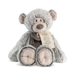 DEMDACO Gray Pocket Prayer Bear 16"