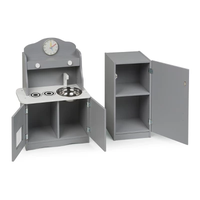 Kitchen Furniture Set For 18" Dolls - Gray/White 4 Kitchen Furniture Set For 18" Dolls - Gray/White - Image 2