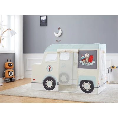 Wonder&Wise Indoor 59 X 32 X 40 Inch Childrens Kids Cotton Fabric Ice Cream Truck Pretend Play House Tent For Toddlers Ages 3 Years Old And Older 5 Wonder&Wise Indoor 59 X 32 X 40 Inch Childrens Kids Cotton Fabric Ice Cream Truck Pretend Play House Tent For Toddlers Ages 3 Years Old And Older - Image 3