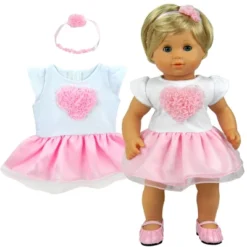Sophia’s Heart Dress And Headband Outfit For 15'' Dolls, White/Pink 6 Sophia’s Heart Dress And Headband Outfit For 15'' Dolls, White/Pink -Playland Shop GUEST 8b559f35 9d5d 45f2 8c9e 3c9484e47293