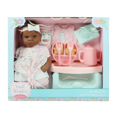 Madame Alexander Small Wonder 14" Baby Doll Feeding Set - Brown Eyes 4 Madame Alexander Small Wonder 14" Baby Doll Feeding Set - Brown Eyes - Image 2