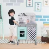 Teamson Kids Little Chef Philly Modern Wooden Kitchen Playset, Aqua/White -Playland Shop GUEST 8cfd0bdb 31be 46c9 b711 11f0f052f5fe