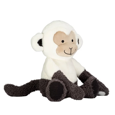 Lambs & Ivy Jungle Party White/Gray Plush Monkey Stuffed Animal Toy - Charlie 3 Lambs & Ivy Jungle Party White/Gray Plush Monkey Stuffed Animal Toy - Charlie