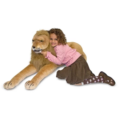 Melissa & Doug Giant Lion - Lifelike Stuffed Animal 5 Melissa & Doug Giant Lion - Lifelike Stuffed Animal - Image 3