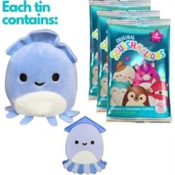 Squishmallows Stacey The Squid Trading Card Tin
