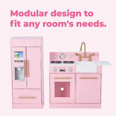 Teamson Kids - Little Chef Charlotte Modern Play Kitchen - Pink 7 Teamson Kids - Little Chef Charlotte Modern Play Kitchen - Pink - Image 5