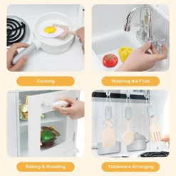 Costway Play Kitchen Pretend Play Cookware Set Toys For Kids W/ Water Dispenser -Playland Shop GUEST 99d0de49 d502 4891 af5b 273c2e4bf95a