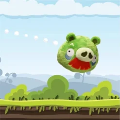 Mighty Mojo Angry Birds Moustache Pig Collectible Plush 8"