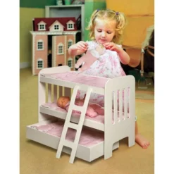 Badger Basket Trundle Doll Bunk Bed With Ladder And Free Personalization Kit - White/Pink 10 Badger Basket Trundle Doll Bunk Bed With Ladder And Free Personalization Kit - White/Pink -Playland Shop GUEST 9ca6611a 11b9 487a 888f 53b64609a4c3