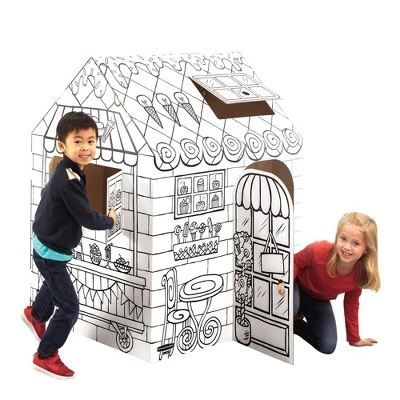 Bankers Box At Play Treats N' Eats Cardboard Playhouse - Fellowes 4 Bankers Box At Play Treats N' Eats Cardboard Playhouse - Fellowes - Image 2