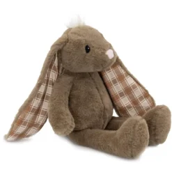 Plushible Brown Plaid Eared Bunny