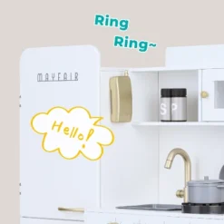 Teamson Kids Mayfair Kids Wooden Play Kitchen & 11 Accessories White TD-13302D -Playland Shop GUEST a288cfac b1a7 4bc8 8a22 c3bc7b9c6e42