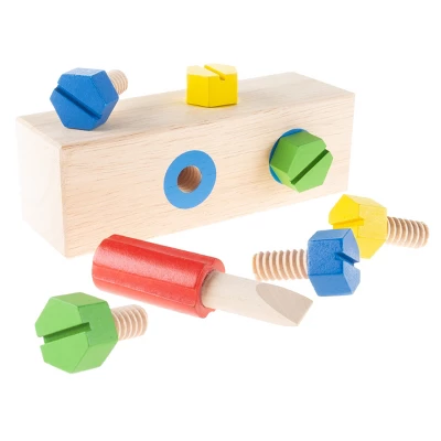 Screw Block Toy- Kids Wooden Manipulative With Screws And Screwdriver-Fun Fine Motor Development Activity For Boys And Girls By Toy Time 6 Screw Block Toy- Kids Wooden Manipulative With Screws And Screwdriver-Fun Fine Motor Development Activity For Boys And Girls By Toy Time - Image 4