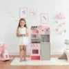 Teamson Kids Little Chef Florence Classic Play Kitchen Pink / Grey TD-11708P