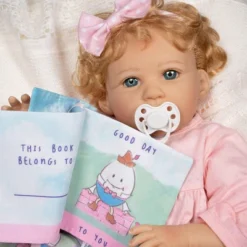 Paradise Galleries Reborn Toddler Girl Doll Story Time, 21 Inch With Light Blonde Hair And Blue Eyes, Made In SoftTouch Vinyl -Playland Shop GUEST a8c79a9d 0a9b 4286 9986 4332c689ca58