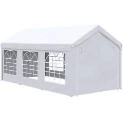 Outsunny 10ft X 20ft Party Tent & Carport, Portable Garage Outdoor Canopy Tent With Removable Sidewalls And Windows -Playland Shop GUEST ab437ad2 3e45 44bd 912e 9223a6195586