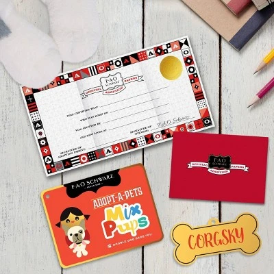 FAO Schwarz Toy Plush Lying Corgsky 22" 3 FAO Schwarz Toy Plush Lying Corgsky 22"