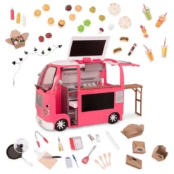 Our Generation Grill To Go Food Truck Playset With Electronics For 18" Dolls - Pink -Playland Shop GUEST b0b28fad 8a57 4be7 ad03 cbe0ebdc3389