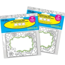 2pk 45ea Color Me! In My Garden Remember Me! Self-Adhesive Name Tag Labels - Barker Creek