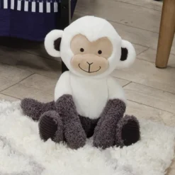 Lambs & Ivy Jungle Party White/Gray Plush Monkey Stuffed Animal Toy - Charlie 10 Lambs & Ivy Jungle Party White/Gray Plush Monkey Stuffed Animal Toy - Charlie -Playland Shop GUEST b653f199 10ce 40dd a62f 9cfa10ef6199