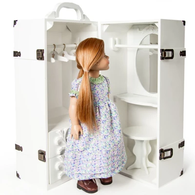 The Queen's Treasures 18 Inch Doll Furniture,Clothes Storage Trunk Case 5 The Queen's Treasures 18 Inch Doll Furniture,Clothes Storage Trunk Case - Image 3