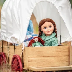 The Queen's Treasures 18 Inch Doll Little House Covered Wagon And Sleigh -Playland Shop GUEST bd0efbc9 05f2 4523 840c a99b846a2d50