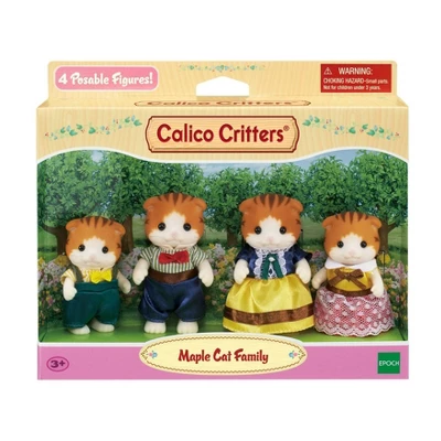 Calico Critters Maple Cat Family 3 Calico Critters Maple Cat Family