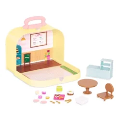 Li'l Woodzeez Toy Furniture Set In Carry Case 20pc - Travel Suitcase Pastry Shop Playset -Playland Shop GUEST c776c216 feba 4567 bd4e 2c58f34fa3eb