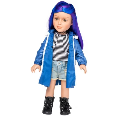 I'M A GIRLY Denim Shorts - Fits I'M A GIRLY 18" Fashion Doll 4 I'M A GIRLY Denim Shorts - Fits I'M A GIRLY 18" Fashion Doll - Image 2