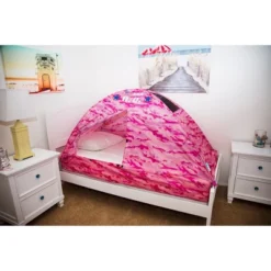 Pacific Play Tents Kids Pink Camo Bed Tent Twin Size -Playland Shop GUEST cf0d942d 776b 425d 9197 d4b8770a97ed