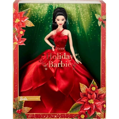 Barbie Signature 2022 Holiday Collector Doll - Straight Black Hair 7 Barbie Signature 2022 Holiday Collector Doll - Straight Black Hair - Image 5