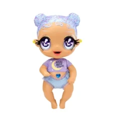 Glitter Babyz Selena Stargazer With 3 Magical Color Changes Baby Doll - Pastel Purple Glitter Hair