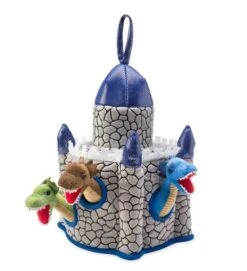 HearthSong - Plush Dragon Portable Play Set, Includes Four 6"H Winged Dragons And 12"H X 8" Sq. Castle, For Kids' Imaginative Play -Playland Shop GUEST d9b4a3a3 141e 447c bb61 b684676a1e2c