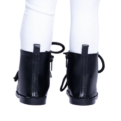 I'M A GIRLY Black Rock Rebel Boots - Fits I'M A GIRLY 18" Fashion Doll 5 I'M A GIRLY Black Rock Rebel Boots - Fits I'M A GIRLY 18" Fashion Doll - Image 3
