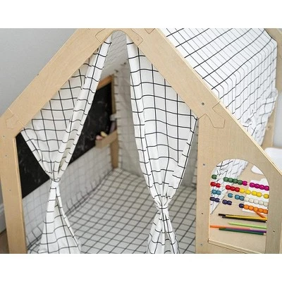 Avenlur Flair - Wooden 5 In 1 Indoor Playhouse Play Tent With Desk Table 6 Avenlur Flair - Wooden 5 In 1 Indoor Playhouse Play Tent With Desk Table - Image 4