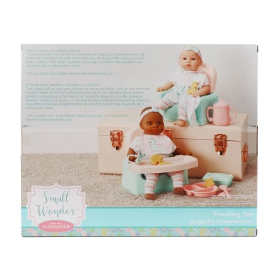 Madame Alexander Small Wonder 14" Baby Doll Feeding Set - Brown Eyes 5 Madame Alexander Small Wonder 14" Baby Doll Feeding Set - Brown Eyes - Image 3