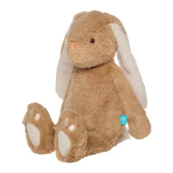 Manhattan Toy Willow The Coffee & Beige Snuggle Bunnies 12" Stuffed Animal With Embroidered Accents
