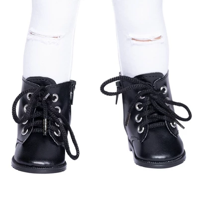 I'M A GIRLY Black Rock Rebel Boots - Fits I'M A GIRLY 18" Fashion Doll 3 I'M A GIRLY Black Rock Rebel Boots - Fits I'M A GIRLY 18" Fashion Doll
