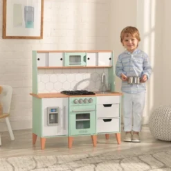 KidKraft McKinney Toddler Mid-Century Modern Play Kitchen