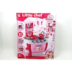 Link Worldwide Little Chef 31pc Set Deluxe Kitchen Appliance Cooking Play Set With Lights & Sound - Pink -Playland Shop GUEST e177a588 28aa 4796 b755 7845fe096e6e