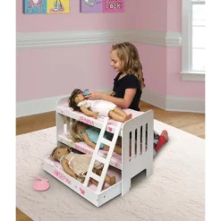 Badger Basket Trundle Doll Bunk Bed With Ladder And Free Personalization Kit - White/Pink 11 Badger Basket Trundle Doll Bunk Bed With Ladder And Free Personalization Kit - White/Pink -Playland Shop GUEST e2d9f3c9 86e2 412a b61d d637e3095b36