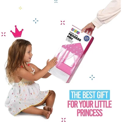 Large Playhouse Tent - Princess Castle Pink With Star Lights And Carry Bag - Play22USA 6 Large Playhouse Tent - Princess Castle Pink With Star Lights And Carry Bag - Play22USA - Image 4