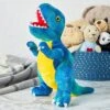 Blue Panda T-Rex Themed Plush Toy For Kids, Dinosaur Stuffed Animal Gift For Boys, 10 Inches, Blue -Playland Shop GUEST e749606b 50af 465a b9ac a34e82b46622