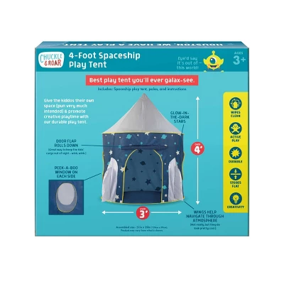 Chuckle & Roar Spaceship Pop-Up Kids' Play Tent 5 Chuckle & Roar Spaceship Pop-Up Kids' Play Tent - Image 3